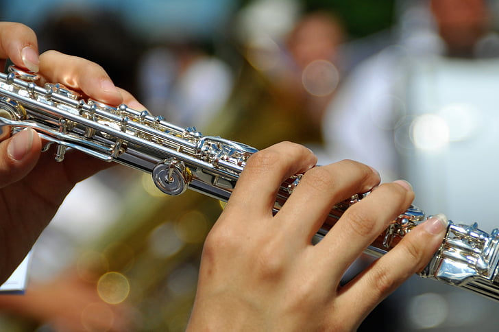 Flute Teacher in Huddersfield playing in the studio