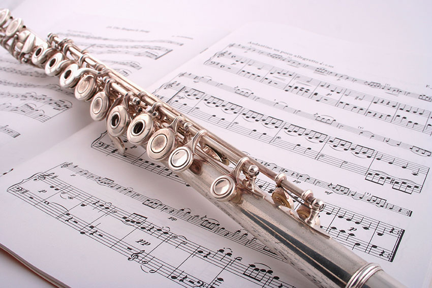 Music Sheet and Flute from Online Flute Lessons in Holmfirth